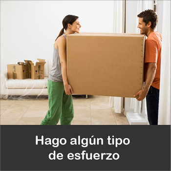 Hago algún tipo de esfuerzo