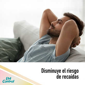 Disminuye el riesgo de recaídas Disminuye el riesgo de recaídas