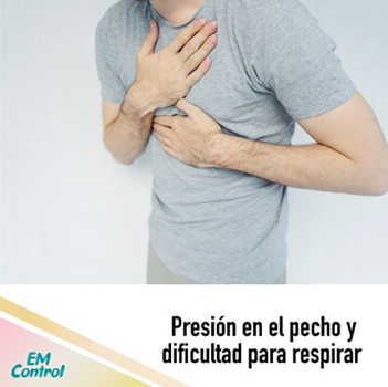 Presión en el pecho y dificultad para respirar